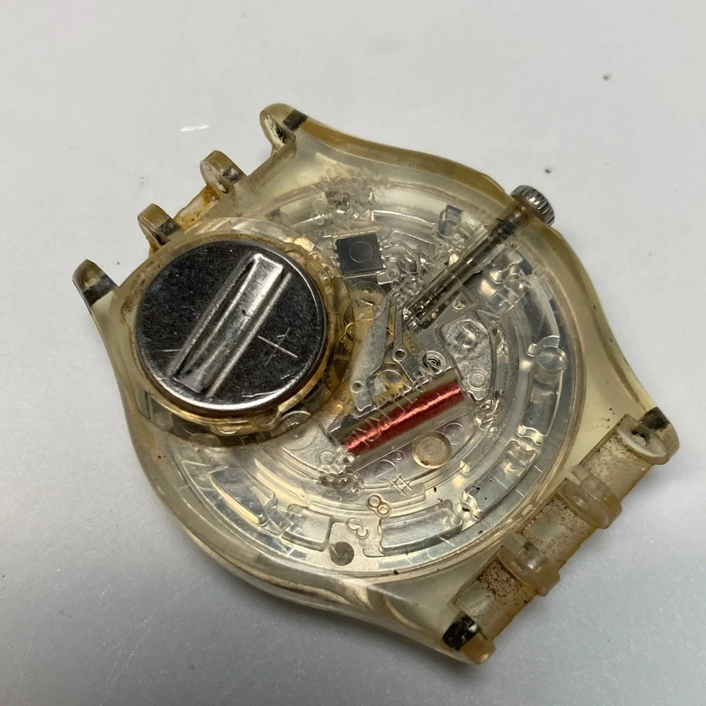 Swatch Bond 007 GE218 Blofeld's Cat Villain parts lot, new battery